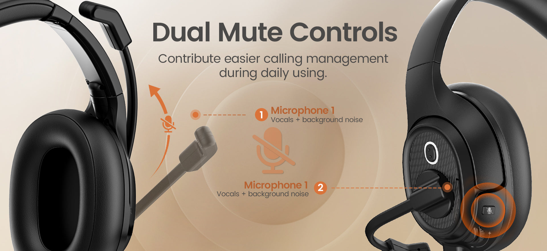 Call Center Headset duo VT 5000UNC-D QD