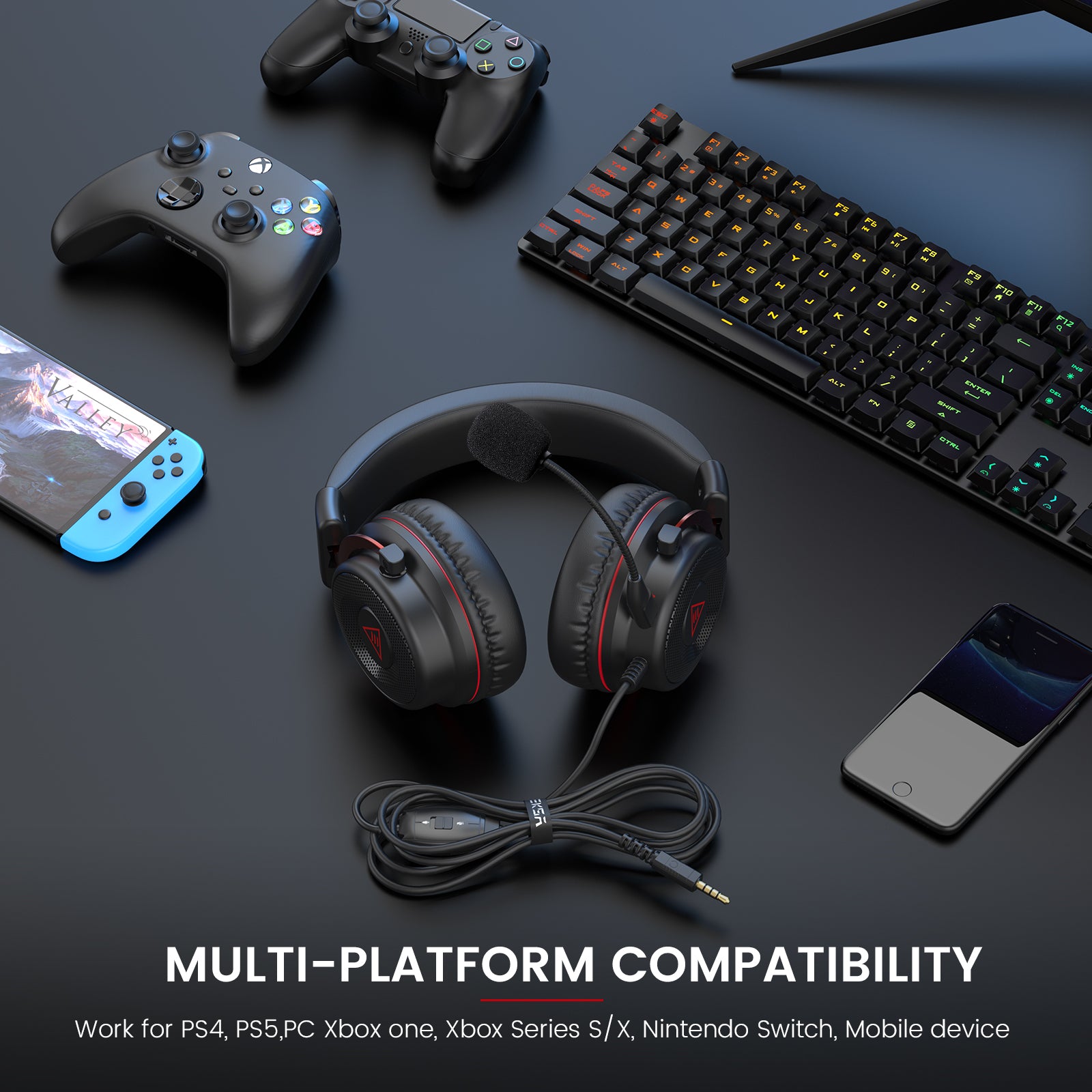 EKSA E900 7.1 Surround sound Gaming Headset - Upgraded version.