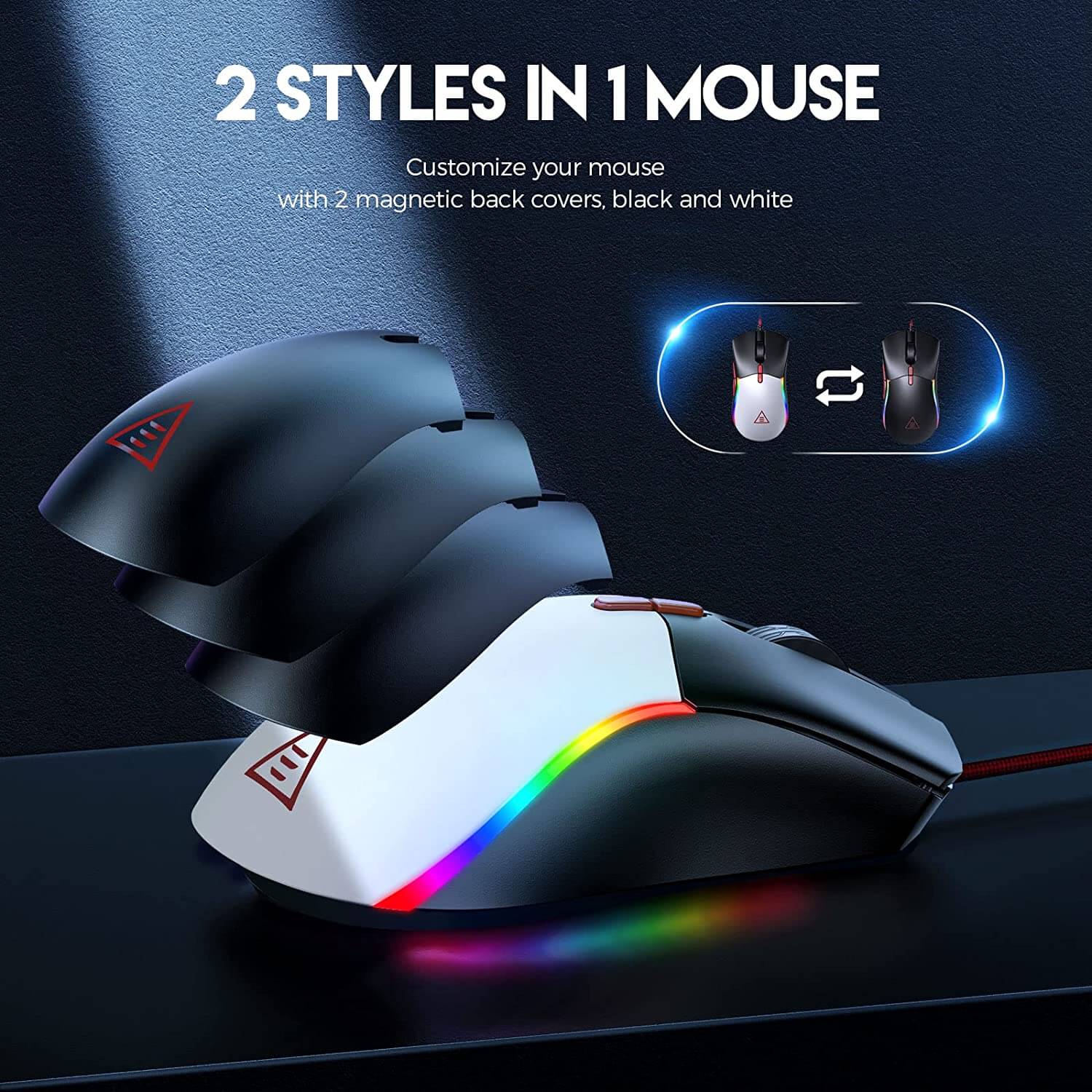 EKSA EM200 RGB Wired Gaming Mouse